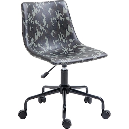 Isl Furnishings InterSpaceLiving Print Desk Chair Camo Vinyl/Black CH41DC-VL20-PC01